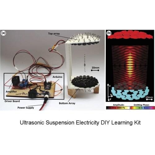 Elecrow Ultrasonic Levitation Acoustique Electronic DIY Kit Levitator Simple and Affordable TinyLev Portable Acoustic Tractor