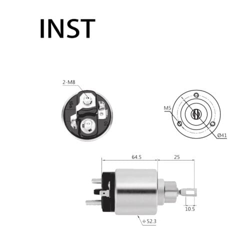 ELECTROMAGNETIC SWTICH SOLENOID FOR 12V 1.7KW 0.331.303.062 0.331.303.562 777