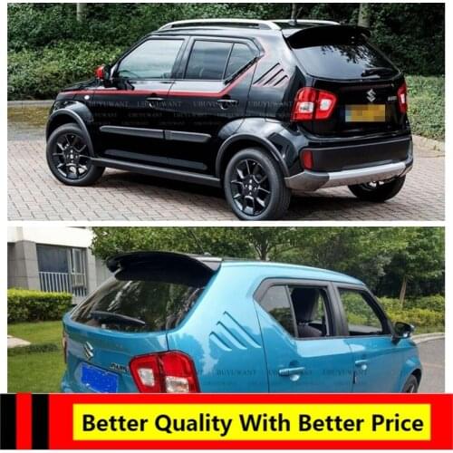 UBUYUWANT For Suzuki IGNIS 2015 2016 2017 2018 2019 spoiler high quality abs plastic rear trunk spoiler roof wing