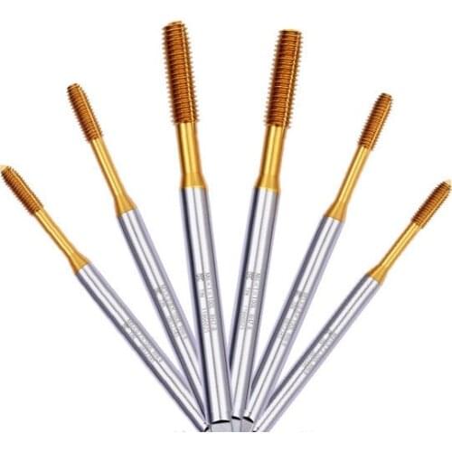 HSS Titanium Plated Left Hand Forming Tap M3 M6 M8 M10 M12 Screw Machine Thread Tap Die Set Screw Thread Tap Drill Plug Tap Die
