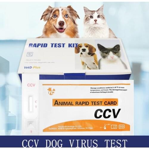 Dogs Antigen Detection Card Pet Tests Strip Dog CCV Test Paperboard Dog CCV Test Paperboard Dogs Antigen Detection Card Pet Test