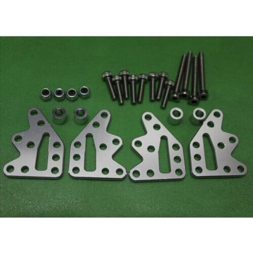 ALLOY CHASSIS DROP KIT FOR RC Crawler SCX10 Silver