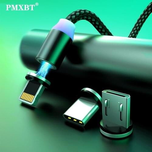 Magnetic Micro USB Type C Charger Cable For iPhone Samsung Magnet Fast Charging Mobile Phone Cable Cord