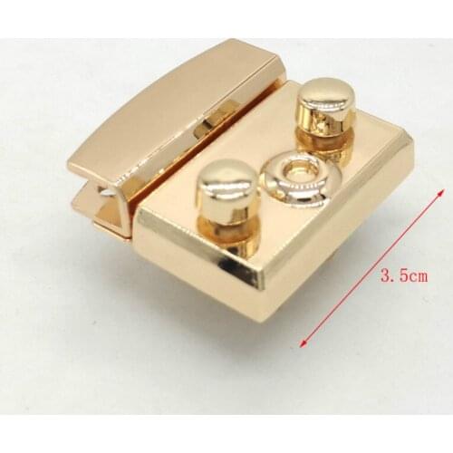 New High Quality Handbag Luggage Hardware Accessories Organ Lock Zinc Metal Womens Bag Press Lock Insert Lock Twist Lock