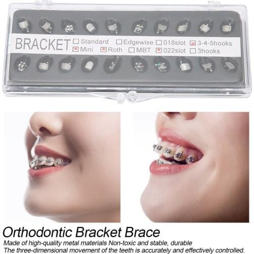 20pc Orthodontic Nontoxic Stable Durable Metal Dental Bracket Brace Self Ligating Dentist Material Small Exquisite Firmly Bonde