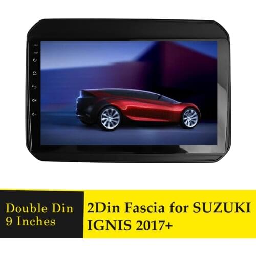 9Inches Double Din Car Radio Fascia for Suzuki Ignis 2017+ Dashboard Installation Trim Panel DVD Player Frame Stereo Audio Bezel