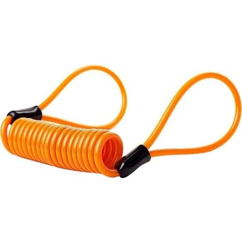 Portable Elastic Security Anti-Theft Spring Rope Motorcycle Wheel Disc Brake Lock Cable Wire
