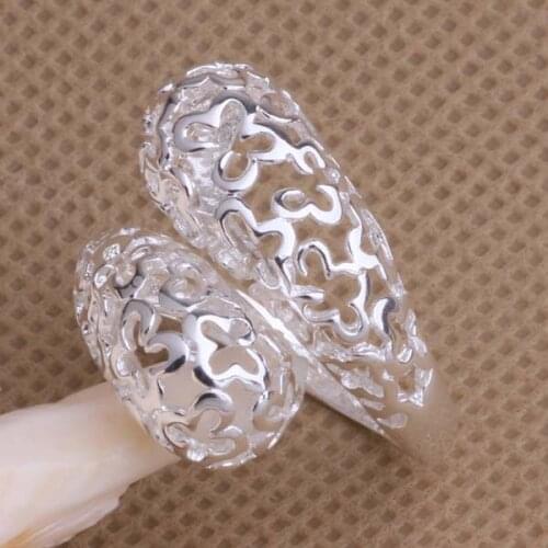 JZ-AR041 Hot Sale Free Shipping Silver Fine Jewelry,Wholesale 925-Sterling-Silver Charms Fashion Carving Rings /atgajkn