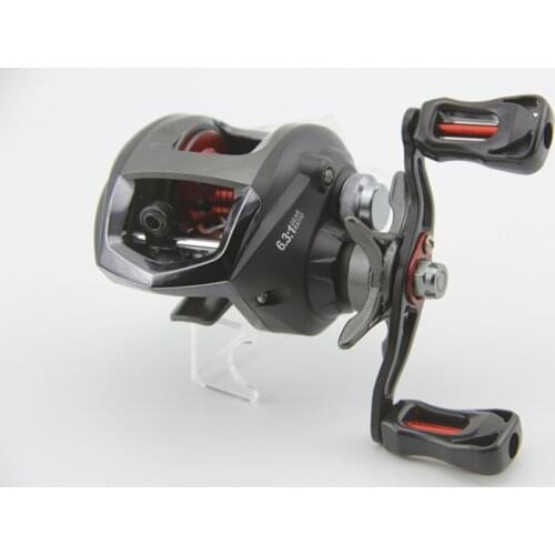 Lizard Fishing 10+1BB Left/Right Hand Matte Black Color ABU alike Bait Casting Reel Fishing Reel