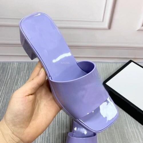 PVC Slippers Open Toe Shoes Woman Heels Beach Sandals Summer Flipflops Jelly Shoes Women Sapatos Feminina Sandalias De Mujer