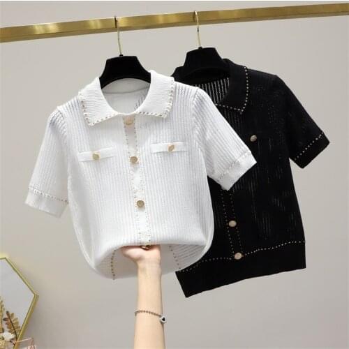 Oversized Women Sweater Ulzzang Style V Neck Pullovers Top short Sleeve Knitted Jumper Christmas Sweater Jerseys Mujer 2021