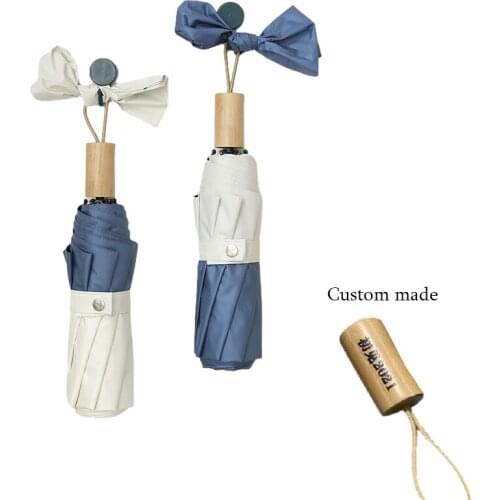 Simple Women Folding Umbrella Black Coating Anti UV Parapluie Womens Princess Parasol Men Sun Umbrella Custom Made Paraguas