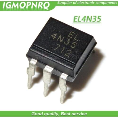 20pcs/lot DIP optocoupler 4N35 EL4N35 DIP6 new original