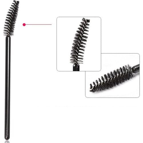 100 Pcs Disposable Make Up Eyebrow Brush Mascara Wand Applicator Eye Lashes Cosmetic Brushes Set Makeup Kit Eyelash Extension