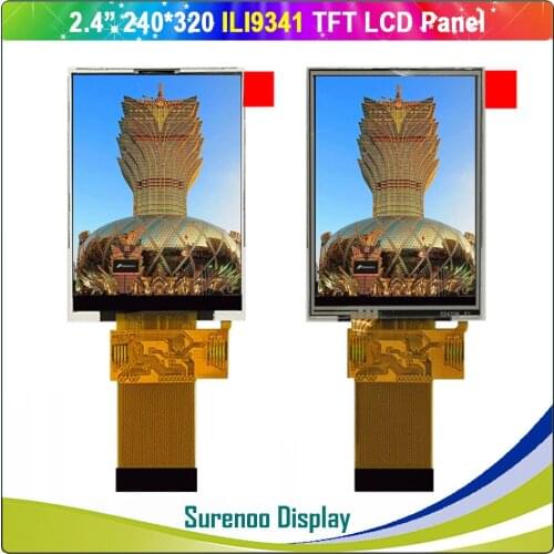2.4" inch 240*320 37P/0.5 8/16 Bit Parallel MCU TFT LCD Module Display Screen LCM ILI9341 with Resistive Touch Panel