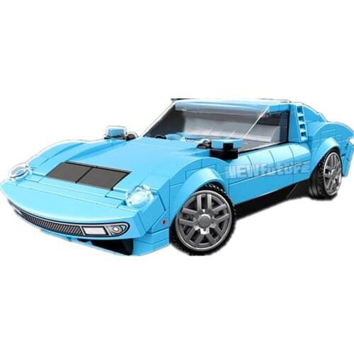 2021 Speed Champion Serise Lambor-Ghinis Miu-Ra P400 Famous Supercar Race Car Sports Building Blocks Bricks Kits Model