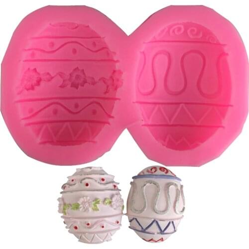 3D Silicone Mold Easter Egg Cake Decoration Tools Baking Tray Holiday Dessert Mousse Baking Cake Mold Chocolate Baking Mold