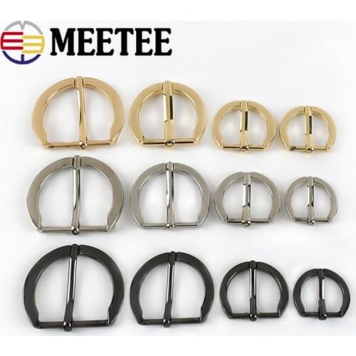 5/10pcs 16/20/25/30mm Metal Pin Buckle Bags Strap Adjuster Belt Buckles Shoes Webbing Slider Hook DIY Decor Clasp Accessories