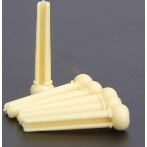 6-String Guitar Bridge Pins Saddle Nut Acoustic Cattle Tailpiece Portable Plastic Guitar Accessories for Acoustic Guitar