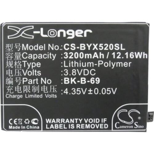 Cameron Sino 3200mAh battery for BBK VIVO X520 X520A X520L Xplay 3S VIVO Xplay 3S B-69 BK-B-69 Mobile, SmartPhone Battery