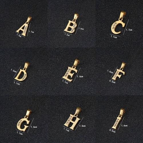 Alphabet Stainless Steel 26 Letters Initial DIY Small Initial Charms Pendant for Necklace&Bracelets Jewelry Making Supplies