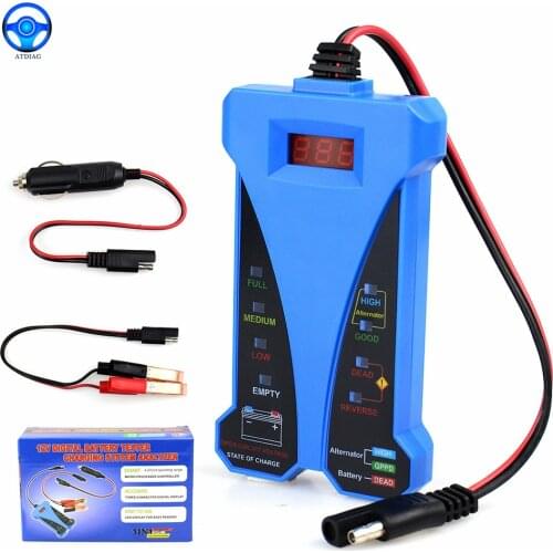 Car Battery Tester 12V Digital Alternator Tester 6 LED Lights Display Car Diagnostic Tool Auto Battery Tester For Cars