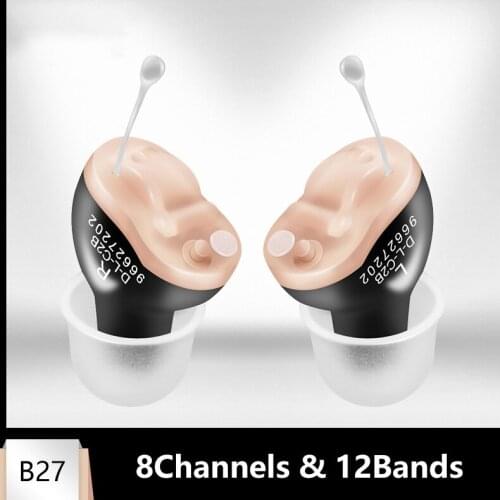 Mini Digital Hearing Aid CIC Wireless Sound Amplifier Left&Right Ear Aids For The Elderly Deafness Adults Hearing Headset Device