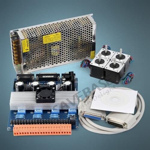 CNC Kit With TB6600 4 Axis Standard Version Driver Board & HB Motor/PSU