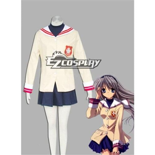 Cosplaydaddy) Japanese Anime Outfit Clannad Hikarizaka Senior High School Uniform Cosplay Costume E001