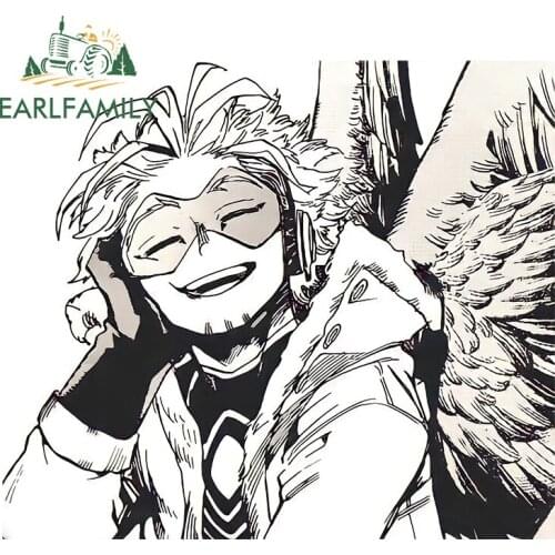 EARLFAMILY 13cm x 11.3cm Anime Car Sticker Haws Personality Decals Windows Trunk Laptop Decor Vinyl Car Wrap Art Stickers