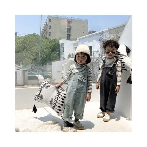 Boys Overalls 2019 Autumn New Childrens Clothing Baby Girl Casual Suspender Pants Kids Denim Pants Boys Jeans Toddler Overalls