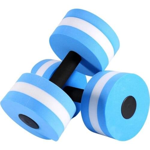 2PC EVA Water Foam Floating Dumbbell Swimming Pool Water Weight Aerobics Automatic Float Aquatic Barbell For Water Yoga Fitness