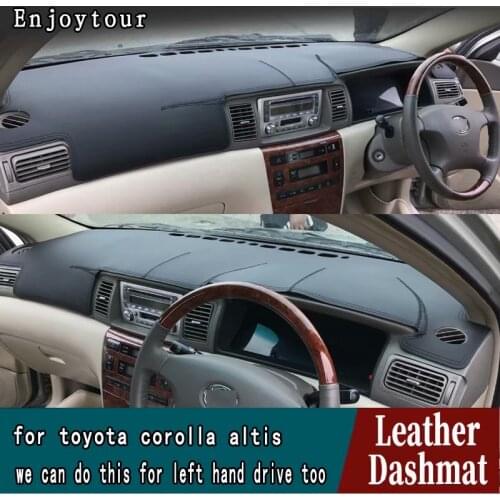 For Toyota Corolla 2003 2004 2005 2006 Leather Dashmat Dashboard Cover Pad Dash Mat Carpet Car Styling Accessories Custom RHD