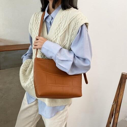 Stone Pattern Small PU Leather Shoulder Bags For Women 2021 Lady Crossbody Bag Female Fashion Handbags Chain Design Hand Bag