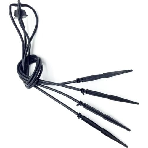 10 Pcs Straight Arrow Four Branches Micro Drip Irrigation Greenhouse With 8L/H Steady Flow Device Invernadero Bassin De Jardin