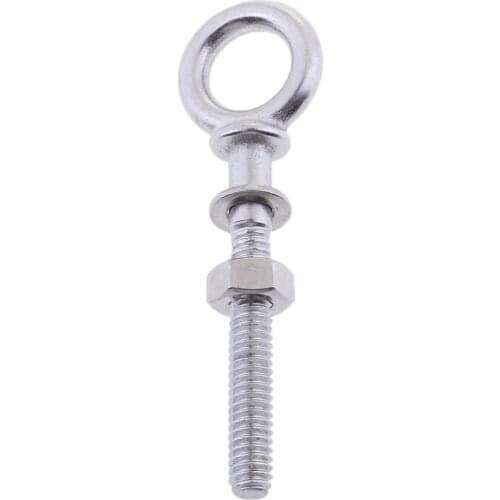 Marine Grade 304 Stainless Steel Threaded Lifting Eye Bolt Ring Tie Down M4
