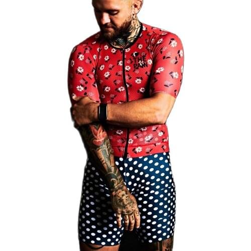 2021 LOVE THE PAIN cycling jersey suit summer men short sleeves bib shorts set maillot ciclismo team mtb bike roadbike clothing