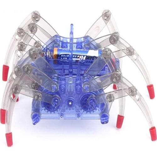 Scientific Experiment Toys DIY Spider Robot For Children Electric Spider Robot Toy Educational Assembles Toys Kits