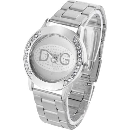 2021 New Women Watch Luxury Crystal Quartz Women Watches Montre Femme Top Brand Silver Stainless Ladies Dress Watch Reloj Mujer