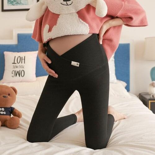 Maternity Clothes Pregnancy Low Waist Maternity Trousers Stylish Maternity Leggings Adjustable Elastic Waist Pencil Pants