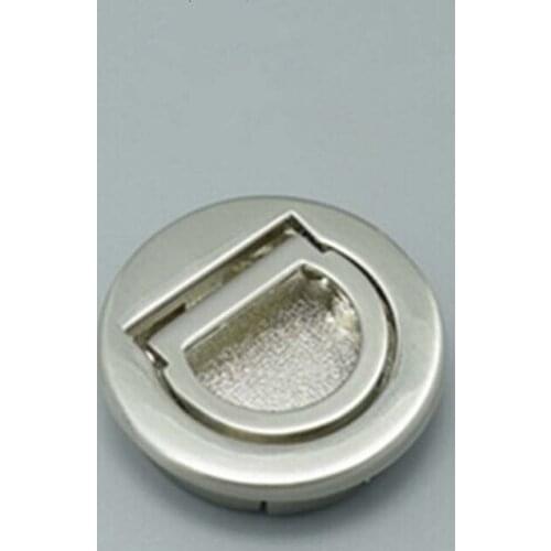 Hole space 28.5mm plane flush handles shiny silver pulls zinc alloy drawer dresser wardrobe cupboard handles pull knob
