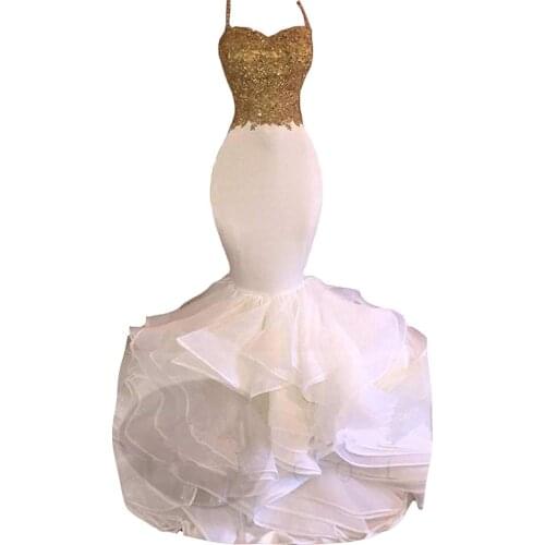 Sexy Strapless Squined Mermaid Prom Dress Sweetheart Straps Backless Party Gowns Long Ruffled Zipper Back Evening Dresses