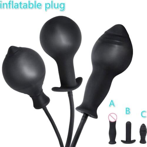 Expandable Anal Dilator Inflatable Anal Plug No Vibrator Dildo For Women