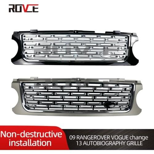 ROVCE Front Bumper Grille Grill for Land Rover Range Rover Vogue 2006-2009 upgrade 2010-2013 Autobiograph L322