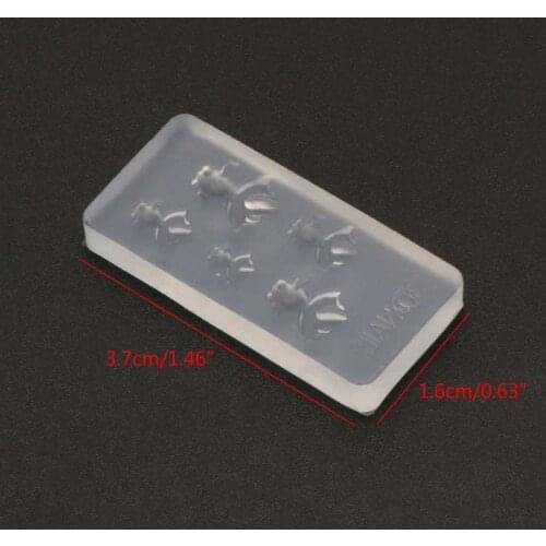 Cute Vivid Mini Size Goldfish Pendant Silicone Resin Mold Jewelry Making Tools New