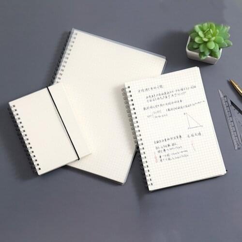 A6 Spiral Book Coil Notebook To-Do Lined DOT Blank Grid Paper Journal Diary Sketchbook For School Supplies Stationery Store