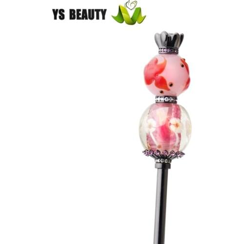 Goldfish dandelion glass hairpin Japanese style kimono hairpin kanzi free disassembled add different styles of glass beads