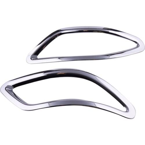 2X Chrome Rear Fog Lampshade Cover Trim Bezel ABS Plastic fit for Lexus RX270 RX350 RX450 2010 2011 2012 2013 2014 2015