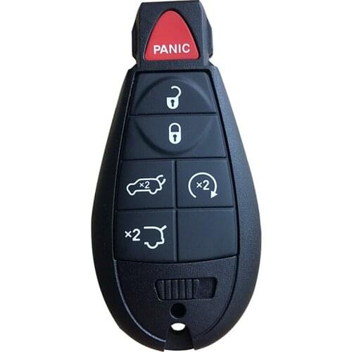 5* BRAND NEW REPLACEMENT Shell Smart Remote Key Housing Fobik Case Button Keyless Entry Fob for Dodge For Chrysler Uncut Blade