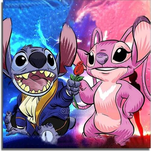 Disney DIY Diamond Painting Little Monster Diamond Embroidery Cartoon Cross Stitch Full Round Rhinestone Artist Home Decoration